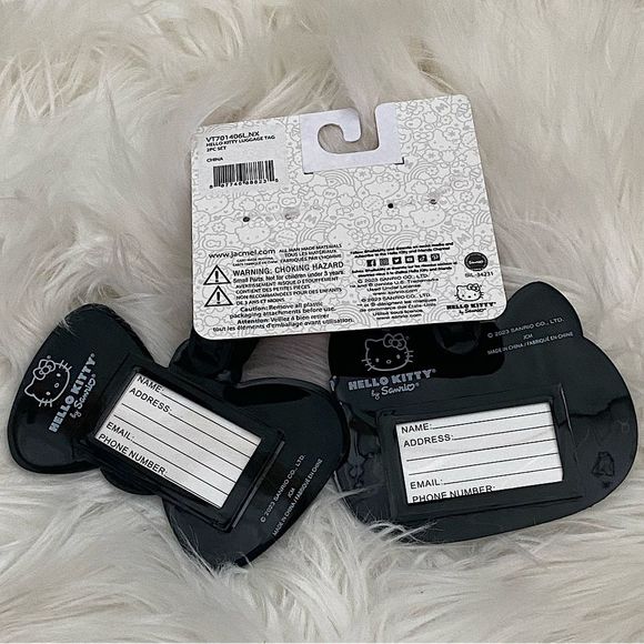 Hello Kitty Travel Luggage Bag Tags (Set of 2) - Picture 3 of 7